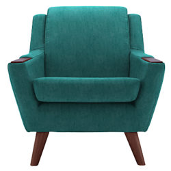 G Plan Vintage The Fifty Five Armchair Velvet Teal